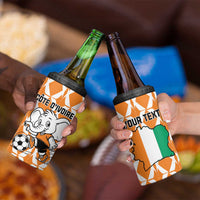 Custom Ivory Coast Football 4 in 1 Can Cooler Tumbler Go Champions
