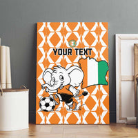 Custom Ivory Coast Football Canvas Wall Art Go Champions