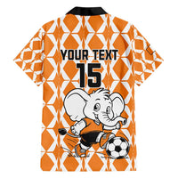 Custom Ivory Coast Football Family Matching Off Shoulder Maxi Dress and Hawaiian Shirt Go Champions