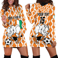 Custom Ivory Coast Football Hoodie Dress Go Champions