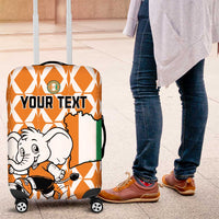 Custom Ivory Coast Football Luggage Cover Go Champions