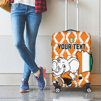 Custom Ivory Coast Football Luggage Cover Go Champions