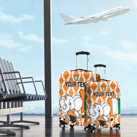 Custom Ivory Coast Football Luggage Cover Go Champions