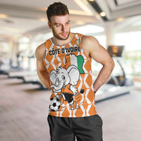 Custom Ivory Coast Football Men Tank Top Go Champions