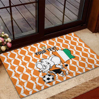 Custom Ivory Coast Football Rubber Doormat Go Champions