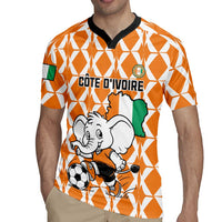 Custom Ivory Coast Football Rugby Jersey Go Champions