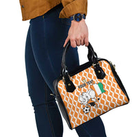 Custom Ivory Coast Football Shoulder Handbag Go Champions