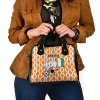 Custom Ivory Coast Football Shoulder Handbag Go Champions