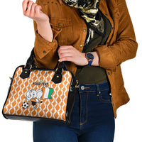Custom Ivory Coast Football Shoulder Handbag Go Champions