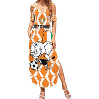 Custom Ivory Coast Football Summer Maxi Dress Go Champions