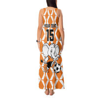 Custom Ivory Coast Football Tank Maxi Dress Go Champions