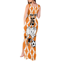 Custom Ivory Coast Football Tank Maxi Dress Go Champions