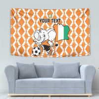 Custom Ivory Coast Football Tapestry Go Champions