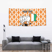 Custom Ivory Coast Football Tapestry Go Champions