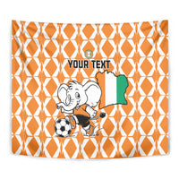 Custom Ivory Coast Football Tapestry Go Champions