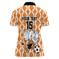 Custom Ivory Coast Football Women Polo Shirt Go Champions