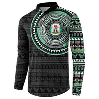 Nigeria Button Sweatshirt African Tribal Pattern