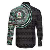 Nigeria Family Matching Long Sleeve Bodycon Dress and Hawaiian Shirt African Tribal Pattern