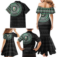 Nigeria Family Matching Mermaid Dress and Hawaiian Shirt African Tribal Pattern