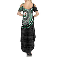 Nigeria Family Matching Summer Maxi Dress and Hawaiian Shirt African Tribal Pattern