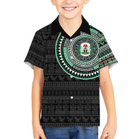 Nigeria Family Matching Summer Maxi Dress and Hawaiian Shirt African Tribal Pattern