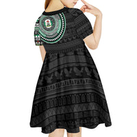 Nigeria Kid Short Sleeve Dress African Tribal Pattern