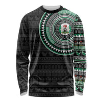 Nigeria Long Sleeve Shirt African Tribal Pattern