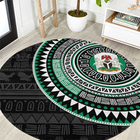 Nigeria Round Carpet African Tribal Pattern