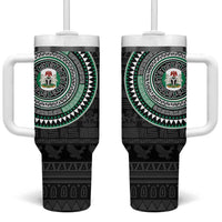 Nigeria Tumbler With Handle African Tribal Pattern