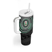 Nigeria Tumbler With Handle African Tribal Pattern