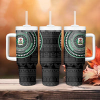 Nigeria Tumbler With Handle African Tribal Pattern
