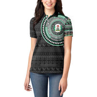 Nigeria Women Polo Shirt African Tribal Pattern