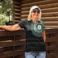 Nigeria Women Polo Shirt African Tribal Pattern