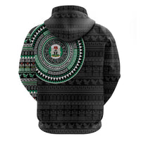 Nigeria Zip Hoodie African Tribal Pattern