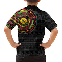 Cameroon Family Matching Summer Maxi Dress and Hawaiian Shirt African Tribal Pattern