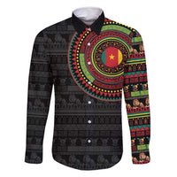 Cameroon Family Matching Summer Maxi Dress and Hawaiian Shirt African Tribal Pattern