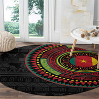 Cameroon Round Carpet African Tribal Pattern