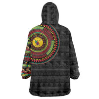 Cameroon Wearable Blanket Hoodie African Tribal Pattern
