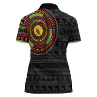 Cameroon Women Polo Shirt African Tribal Pattern