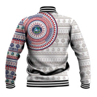 Liberia Baseball Jacket African Tribal Pattern