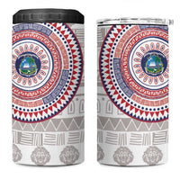 Liberia 4 in 1 Can Cooler Tumbler African Tribal Pattern