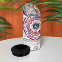 Liberia 4 in 1 Can Cooler Tumbler African Tribal Pattern