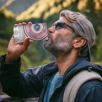 Liberia 4 in 1 Can Cooler Tumbler African Tribal Pattern