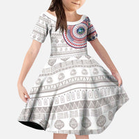 Liberia Kid Short Sleeve Dress African Tribal Pattern