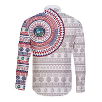 Liberia Long Sleeve Button Shirt African Tribal Pattern