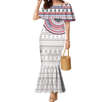 Liberia Mermaid Dress African Tribal Pattern