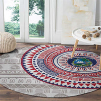 Liberia Round Carpet African Tribal Pattern