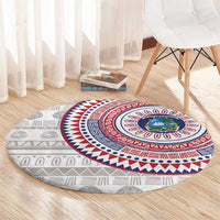 Liberia Round Carpet African Tribal Pattern