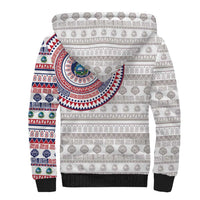 Liberia Sherpa Hoodie African Tribal Pattern