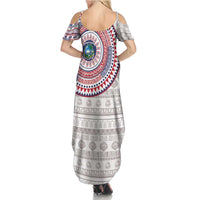 Liberia Summer Maxi Dress African Tribal Pattern